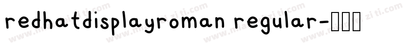 redhatdisplayroman regular字体转换